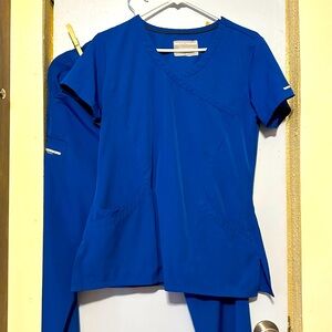 Skechers blue scrubs size medium. Good shape